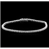 Image 1 : 18KT White Gold 2.51ctw Diamond Tennis Bracelet