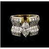 Image 1 : 18KT Yellow Gold 4.83ctw Diamond Ring