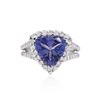 Image 1 : 14KT White Gold 3.27ct Tanzanite and Diamond Ring