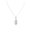 Image 1 : 14KT White Gold 1.72ctw Diamond Pendant With Chain