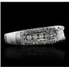 Image 2 : 14KT White Gold 1.20ctw Diamond Ring