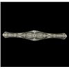 Image 1 : Platinum 1.61ctw Diamond Brooch