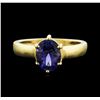 Image 1 : 14KT Yellow Gold 2.35ct Tanzanite Ring