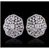 Image 1 : 14KT White Gold 4.43ctw Diamond Earrings