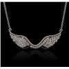 Image 1 : 14KT White Gold 0.46ctw Diamond Necklace