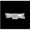 Image 1 : 0.50ctw Diamond Ring - 14KT White Gold