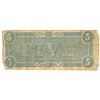 Image 2 : $5 1864 Richmond Virginia Confederate States of America Bank Note
