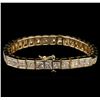 Image 2 : 25.40ctw Diamond Tennis Bracelet - 14KT Yellow Gold
