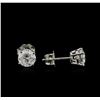 Image 2 : 1.68ctw Diamond Stud Earrings - 14KT White Gold