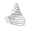 Image 2 : 14KT White Gold 0.68ctw Diamond Ring