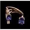 Image 1 : 2.08ctw Tanzanite and Diamond Ring - 14KT Rose Gold