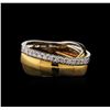 Image 1 : 0.23ctw Diamond Ring - 18KT Two-Tone Gold