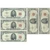 Image 1 : 1963 $5 Red Seal Bill Lot of 5
