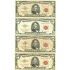Image 1 : 1963 $5 Red Seal Bill Lot of 4