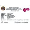 Image 2 : 17.68ctw Oval Mixed Ruby Parcel