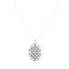 Image 1 : 14KT White Gold 1.47ctw Diamond Pendant With Chain
