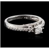 Image 2 : 14KT White Gold 0.67ctw Diamond Ring