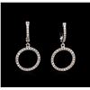 Image 1 : 0.50ctw Diamond Earrings - 14KT White Gold