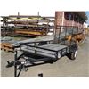 Image 1 : 10' x 5' Single Axle Trailer w/Siderail & Ramp (No Title Needed)
