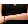 Image 4 : 14k Gold 13ct Amethyst .55ct Diamond Bracelet