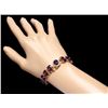 Image 5 : 14k Gold 13ct Amethyst .55ct Diamond Bracelet