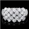 Image 1 : 14k White Gold 2.25ct Diamond Ring