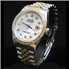 Image 2 : Rolex Two-Tone DateJust 36mm 1.65 cts.  Diamond Bezel Diamond Dial Men's Wristwatch
