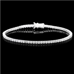 18k White Gold 3.20ct Diamond Bracelet