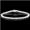 Image 1 : 18k White Gold 7.50ct Diamond Bracelet