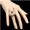 Image 4 : 18k Gold 7.5ct Sapphire 3.20ct Diamond Mens Ring