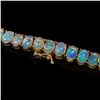 Image 3 : 14k Yellow Gold 30.00ct Opal Necklace
