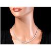 Image 4 : 18k White Gold 9.20ct Diamond Necklace