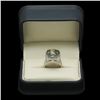 Image 3 : 14K Gold 11.49ct Praseolite Quartz 1.50ct Diamond Ring