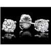 Image 2 : 14k White Gold 1.60ct Diamond Earrings