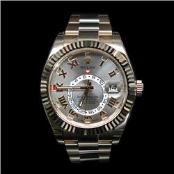 Rolex SkyDweller 42mm 18K Rose Gold Mens Wristwatch