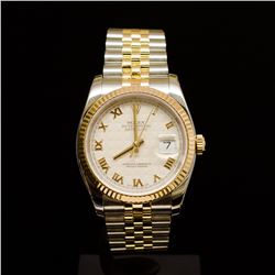 Rolex Two-Tone DateJust 36mm F Serial Men's Wristwatch