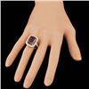 Image 3 : 14k Yellow Gold 11.50ct Ruby 1.90ct Diamond Ring