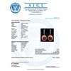 Image 3 : 14k Gold 22.3ct Ruby 1.20ct Diamond Earrings