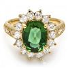 Image 2 : 14k Gold 2.35ct Tourmaline 1.10ct Diamond Ring