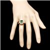 Image 4 : 14k Gold 2.35ct Tourmaline 1.10ct Diamond Ring