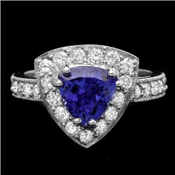 14k Gold 2.00ct Tanzanite 1.00ct Diamond Ring