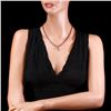 Image 4 : 14k Gold 40ct Tourmaline 1ct Diamond Necklace