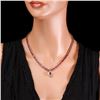 Image 5 : 14k Gold 40ct Tourmaline 1ct Diamond Necklace