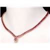 Image 6 : 14k Gold 40ct Tourmaline 1ct Diamond Necklace