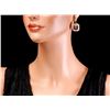 Image 4 : 14k Gold 15ct Amethyst 2.7ct Diamond Earrings