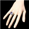Image 3 : 14k Gold 5.50ct Tanzanite 2.30ct Diamond Ring