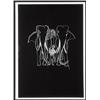 Image 1 : STEPHAN BALKENHOL (b.1957) BLACKBOARD DRAWING: ZEBRA BLACKBOARD DRAWING: ELEPHANT each signed, nu...