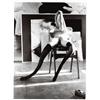 Image 1 : SARAH LUCAS (b. 1962) BLACK AND WHITE BUNNY #2 black and white photograph 48 x 36 in. (121.9 x 91...