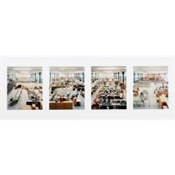 ANDREAS GURSKY (b. 1955) SIEMENS, AUGSBURG four c-prints on paper mounted on Plexiglas in artist'...