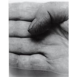 JOHN COPLANS (b. 1920) hand (two panels, horizontal) gelatin silver print in two parts 51 x 41 in...